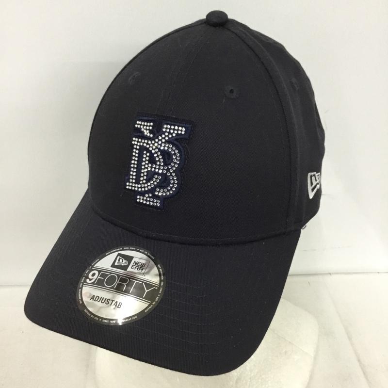 ニューエラ NEW ERA 帽子 キャップ 横浜DeNAベイスターズ ラインストーン 9FORTY ロゴ、文字 紺 / ネイビー / navy メンズ USED 古着 中古 10155320