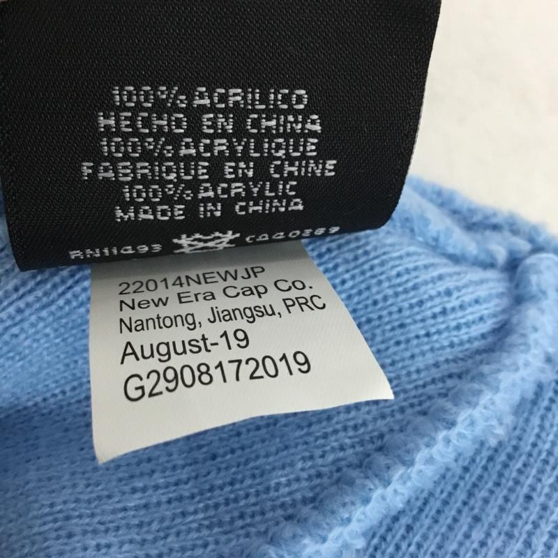 シュプリーム Supreme 帽子 ニット帽 NEW ERA Box Logo Beanie 19AW 19FW バンダナ ロゴ、文字 水色 / ライトブルー / メンズ USED 古着 中古 10155321