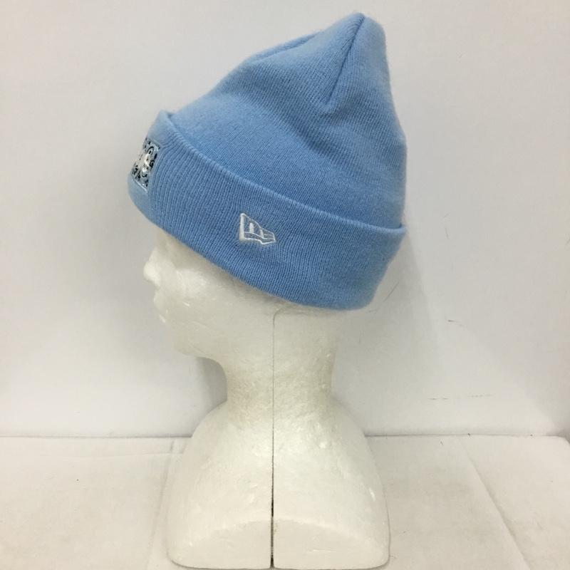 シュプリーム Supreme 帽子 ニット帽 NEW ERA Box Logo Beanie 19AW 19FW バンダナ ロゴ、文字 水色 / ライトブルー / メンズ USED 古着 中古 10155321