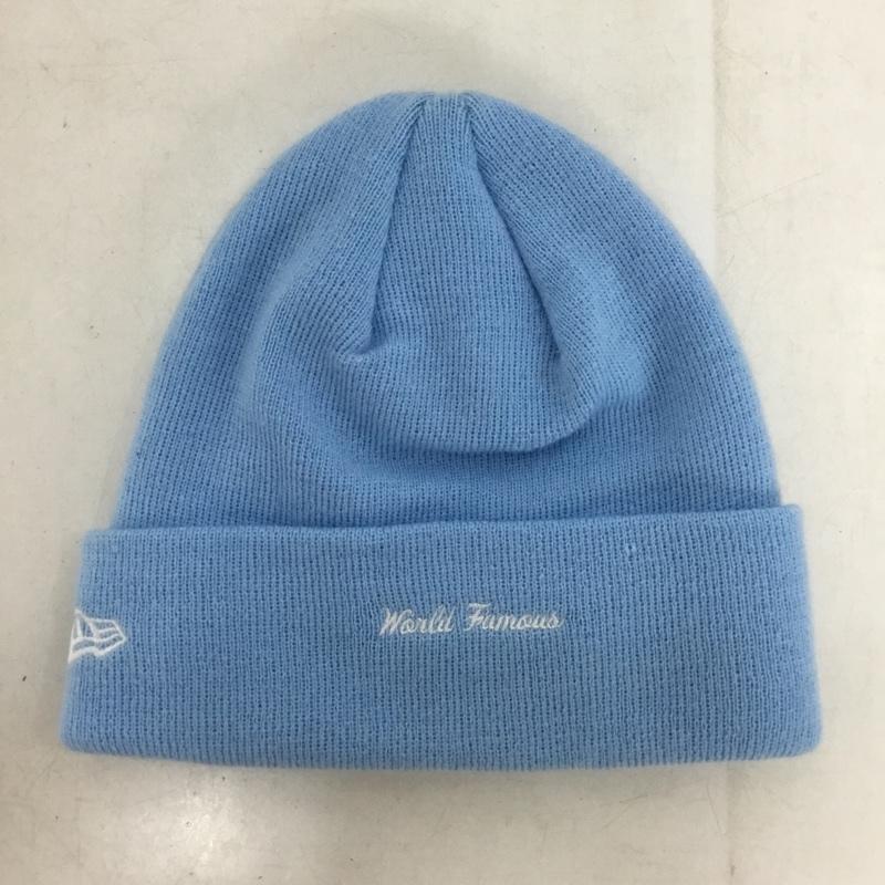 シュプリーム Supreme 帽子 ニット帽 NEW ERA Box Logo Beanie 19AW 19FW バンダナ ロゴ、文字 水色 / ライトブルー / メンズ USED 古着 中古 10155321