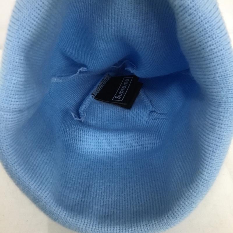 シュプリーム Supreme 帽子 ニット帽 NEW ERA Box Logo Beanie 19AW 19FW バンダナ ロゴ、文字 水色 / ライトブルー / メンズ USED 古着 中古 10155321