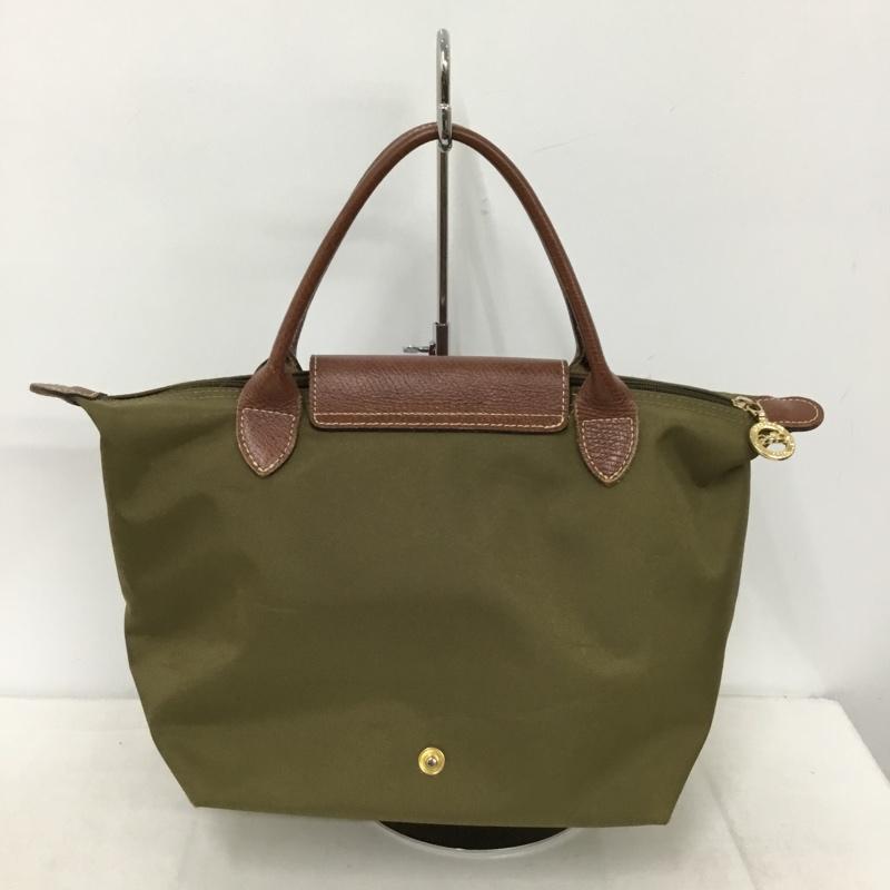 ロンシャン LONGCHAMP ハンドバッグ ハンドバッグ L1621089A23 LE PLIAGE ロゴ、文字 カーキ / カーキ / khaki X 茶 / ブラウン / brown レディース USED 古着 中古 10155322