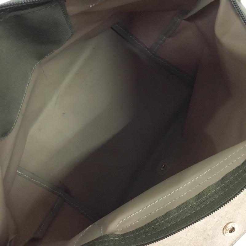 ロンシャン LONGCHAMP ハンドバッグ ハンドバッグ L1621089A23 LE PLIAGE ロゴ、文字 カーキ / カーキ / khaki X 茶 / ブラウン / brown レディース USED 古着 中古 10155322