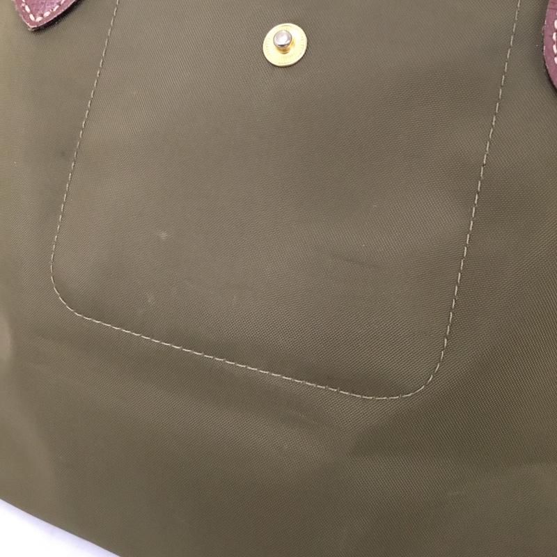ロンシャン LONGCHAMP ハンドバッグ ハンドバッグ L1621089A23 LE PLIAGE ロゴ、文字 カーキ / カーキ / khaki X 茶 / ブラウン / brown レディース USED 古着 中古 10155322