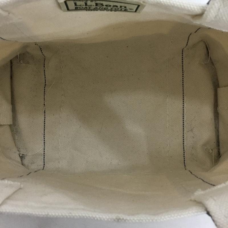 エルエルビーン L.L.Bean ハンドバッグ ハンドバッグ 303435 ボート アンド トート ミニ 80年代 無地 黒 / ブラック / black X アイボリー / アイボリー / メンズ USED 古着 中古 10155324