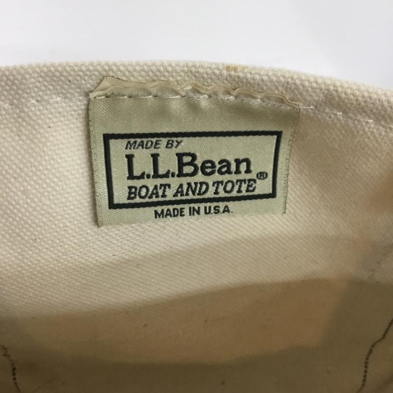 エルエルビーン L.L.Bean ハンドバッグ ハンドバッグ 303435 ボート アンド トート ミニ 80年代 無地 黒 / ブラック / black X アイボリー / アイボリー / メンズ USED 古着 中古 10155324