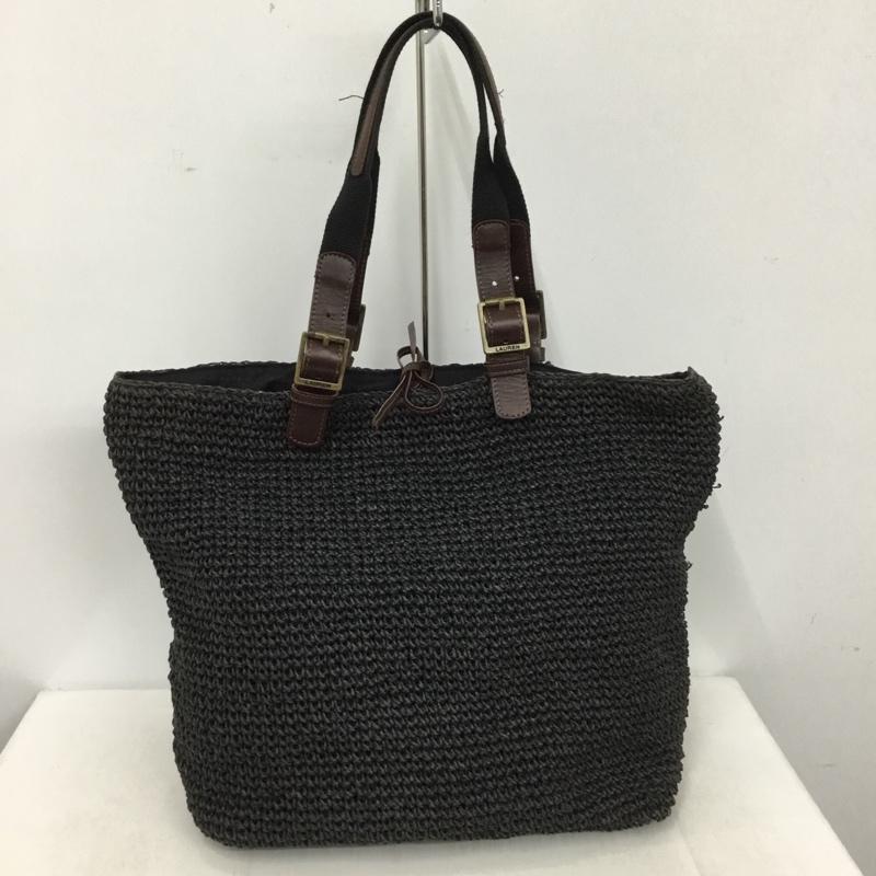 ローレンラルフローレン LAUREN RALPH LAUREN トートバッグ トートバッグ メッシュバッグ 無地 黒 / ブラック / black レディース USED 古着 中古 10155330