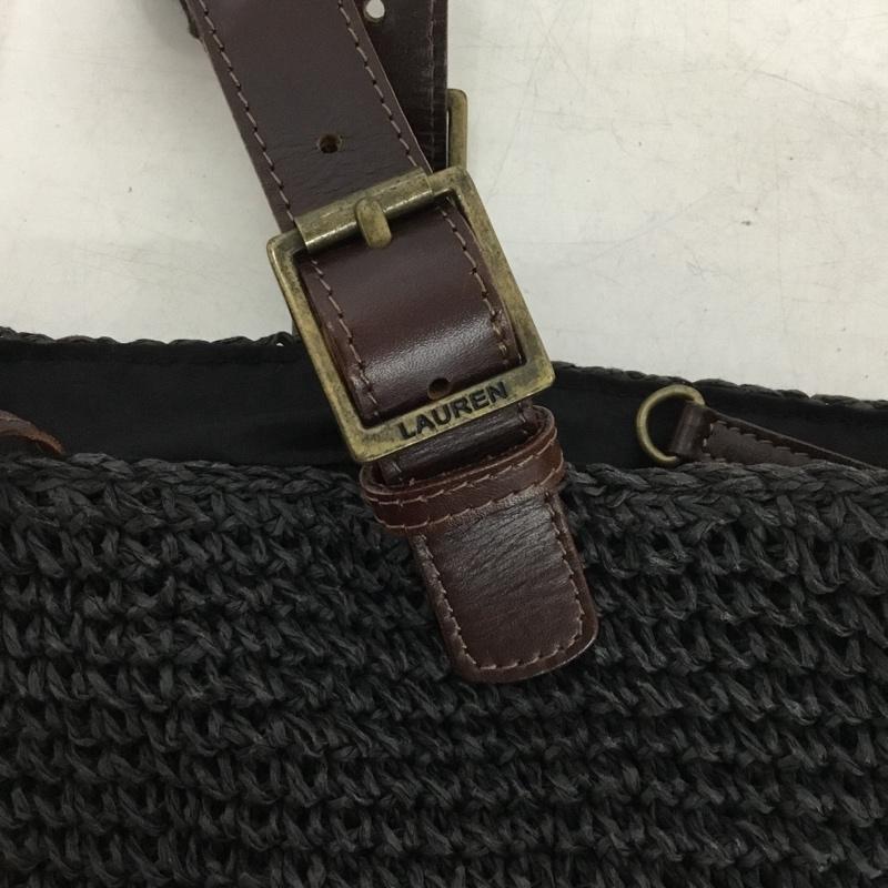 ローレンラルフローレン LAUREN RALPH LAUREN トートバッグ トートバッグ メッシュバッグ 無地 黒 / ブラック / black レディース USED 古着 中古 10155330