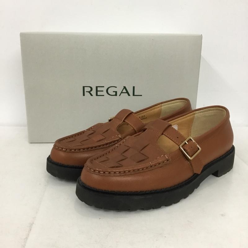 リーガル REGAL ローファー ローファー NC25F F34R メッシュTストラップシューズ 22.5cm 箱有 22.5cm  茶 / ブラウン / brown レディース USED 古着 中古 10155331