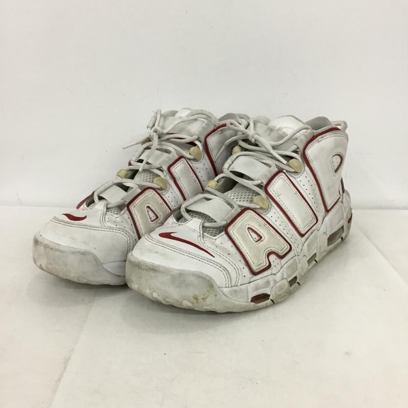 ナイキ NIKE スニーカー スニーカー 921948-102 AIR MORE UPTEMPO 96 28cm 28.0cm ロゴ、文字 白 / ホワイト / white X 赤 / レッド / red メンズ USED 古着 中古 10155332