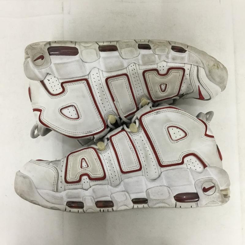 ナイキ NIKE スニーカー スニーカー 921948-102 AIR MORE UPTEMPO 96 28cm 28.0cm ロゴ、文字 白 / ホワイト / white X 赤 / レッド / red メンズ USED 古着 中古 10155332