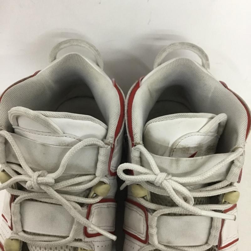 ナイキ NIKE スニーカー スニーカー 921948-102 AIR MORE UPTEMPO 96 28cm 28.0cm ロゴ、文字 白 / ホワイト / white X 赤 / レッド / red メンズ USED 古着 中古 10155332