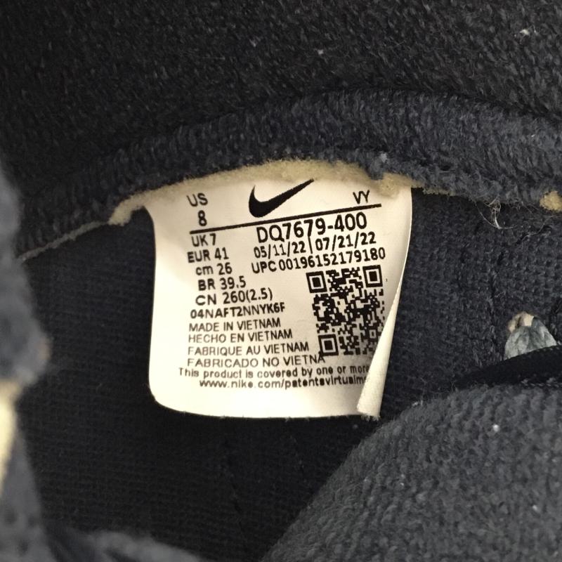 ナイキ NIKE スニーカー スニーカー Nike Dunk High Armory Navy and Mineral Slate DQ7679-400 26.0cm ロゴ、文字 紺 / ネイビー / navy メンズ USED 古着 中古 10155335