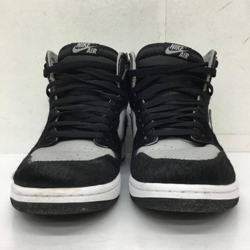 ナイキ NIKE スニーカー スニーカー Nike Women s Air Jordan 1 Retro High OG Medium Grey DZ2523-001 28.0cm ロゴ、文字 黒 / ブラック / black X 灰 / グレー / gray メンズ USED 古着 中古 10155336