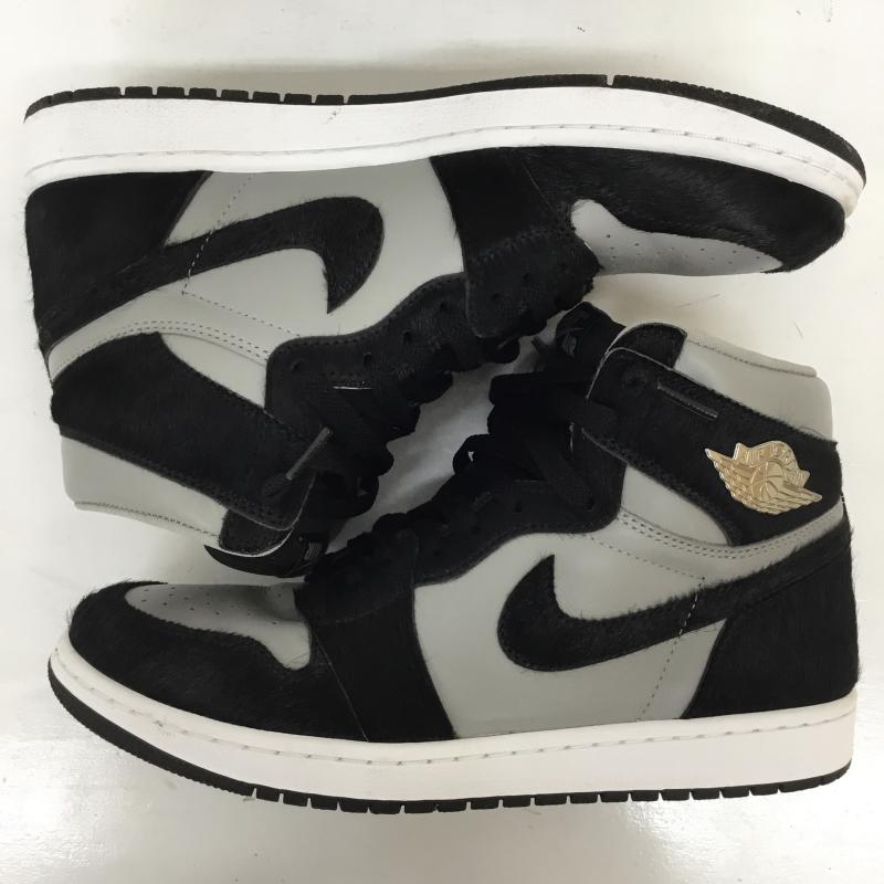 ナイキ NIKE スニーカー スニーカー Nike Women s Air Jordan 1 Retro High OG Medium Grey DZ2523-001 28.0cm ロゴ、文字 黒 / ブラック / black X 灰 / グレー / gray メンズ USED 古着 中古 10155336