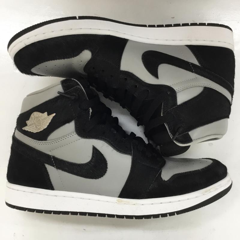 ナイキ NIKE スニーカー スニーカー Nike Women s Air Jordan 1 Retro High OG Medium Grey DZ2523-001 28.0cm ロゴ、文字 黒 / ブラック / black X 灰 / グレー / gray メンズ USED 古着 中古 10155336