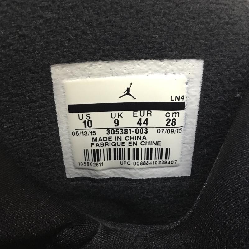 ナイキ NIKE スニーカー スニーカー Nike Air Jordan 8 Retro Chrome 2015 305381-003 28.0cm ロゴ、文字 黒 / ブラック / black メンズ USED 古着 中古 10155337