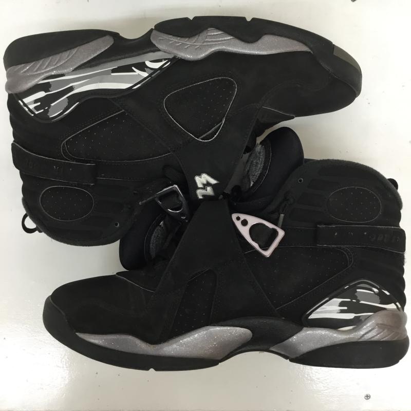 ナイキ NIKE スニーカー スニーカー Nike Air Jordan 8 Retro Chrome 2015 305381-003 28.0cm ロゴ、文字 黒 / ブラック / black メンズ USED 古着 中古 10155337