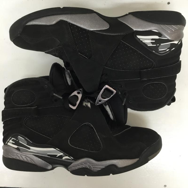 ナイキ NIKE スニーカー スニーカー Nike Air Jordan 8 Retro Chrome 2015 305381-003 28.0cm ロゴ、文字 黒 / ブラック / black メンズ USED 古着 中古 10155337