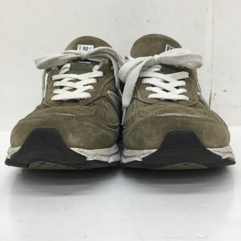 ニューバランス New Balance スニーカー スニーカー ニューバランス 990 V4 NEW BALANCE M990CG4 U.S.A. COVERT GREEN 26.5cm ロゴ、文字 茶 / ブラウン / brown メンズ USED 古着 中古 10155338