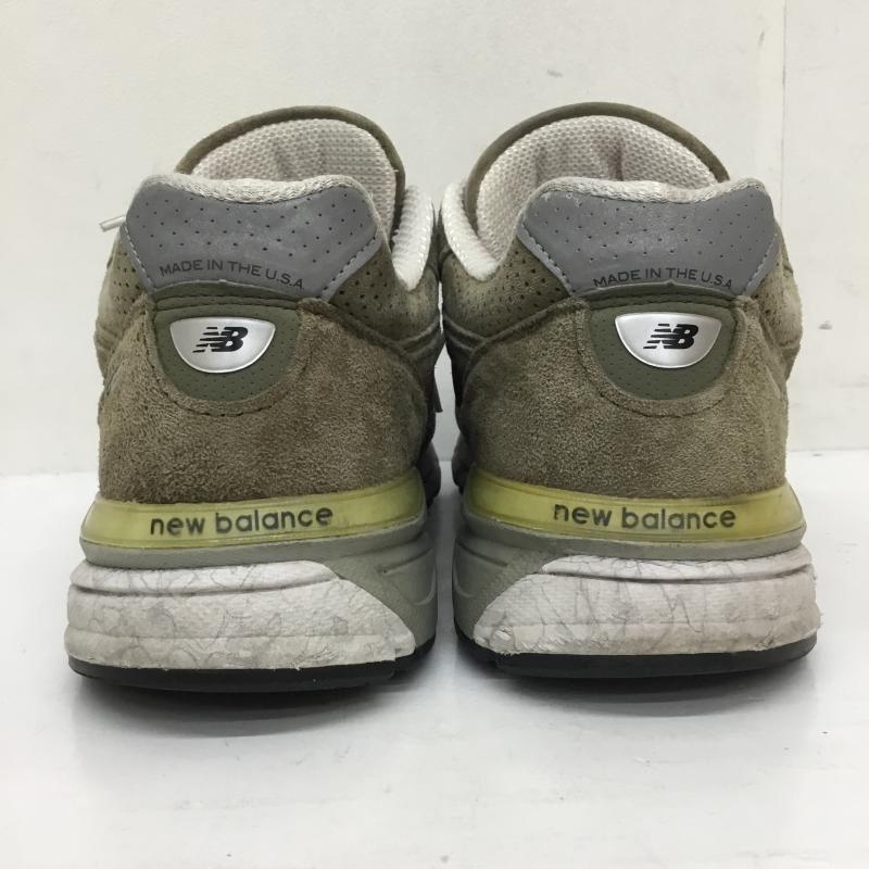 ニューバランス New Balance スニーカー スニーカー ニューバランス 990 V4 NEW BALANCE M990CG4 U.S.A. COVERT GREEN 26.5cm ロゴ、文字 茶 / ブラウン / brown メンズ USED 古着 中古 10155338