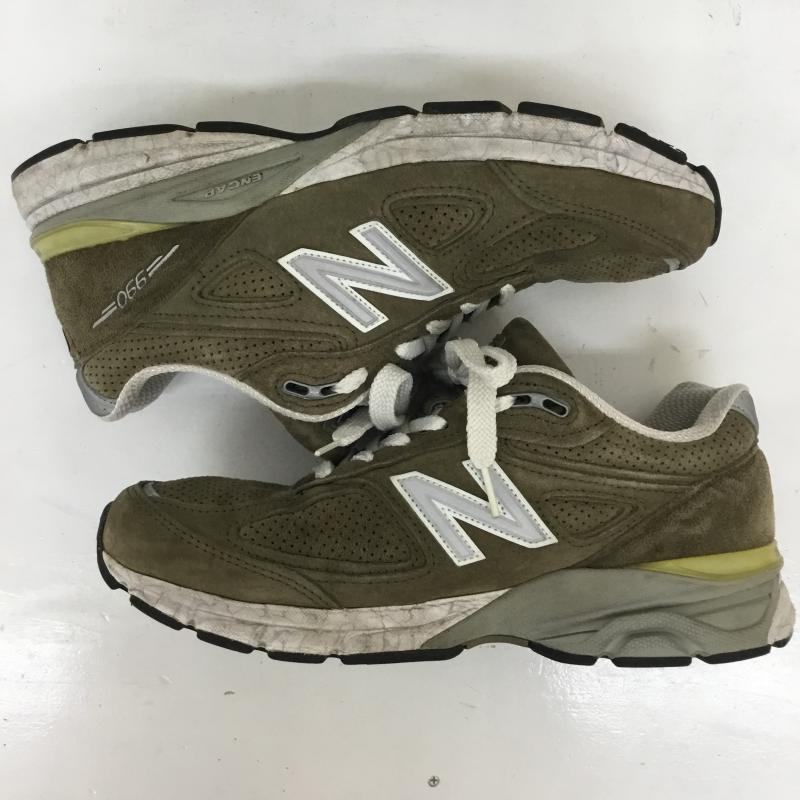 ニューバランス New Balance スニーカー スニーカー ニューバランス 990 V4 NEW BALANCE M990CG4 U.S.A. COVERT GREEN 26.5cm ロゴ、文字 茶 / ブラウン / brown メンズ USED 古着 中古 10155338