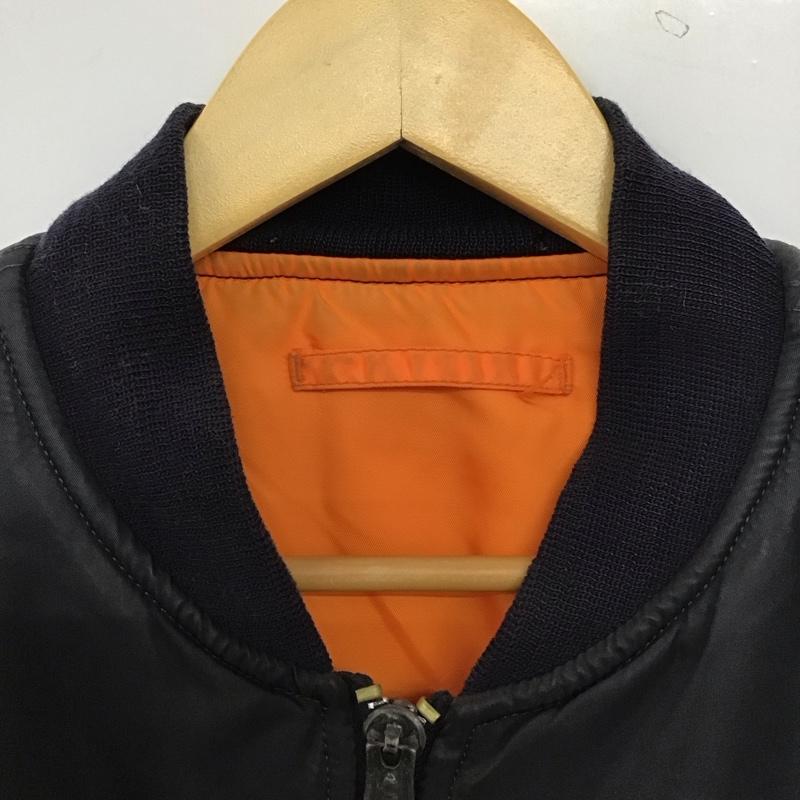 アルファインダストリー Alpha Industries ジャケット、上着 ジャンパー、ブルゾン ジップアップジャケット ナイロンジャケット アウター 無地 紺 / ネイビー / navy メンズ USED 古着 中古 10155341