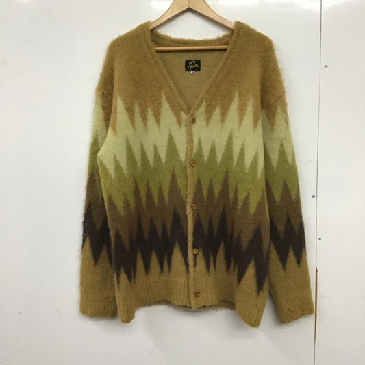 ニードルス Needles カーディガン 長袖 長袖ニットカーディガン 前ボタン ノーカラー M プリント マルチカラー / マルチカラー / multicolor メンズ USED 古着 中古 10155342