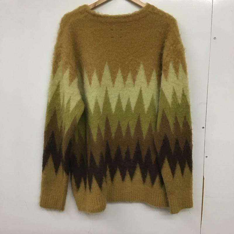 ニードルス Needles カーディガン 長袖 長袖ニットカーディガン 前ボタン ノーカラー M プリント マルチカラー / マルチカラー / multicolor メンズ USED 古着 中古 10155342