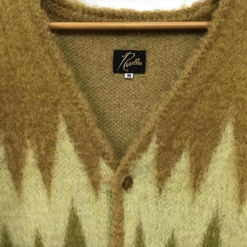 ニードルス Needles カーディガン 長袖 長袖ニットカーディガン 前ボタン ノーカラー M プリント マルチカラー / マルチカラー / multicolor メンズ USED 古着 中古 10155342