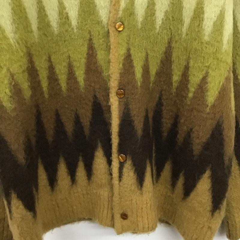 ニードルス Needles カーディガン 長袖 長袖ニットカーディガン 前ボタン ノーカラー M プリント マルチカラー / マルチカラー / multicolor メンズ USED 古着 中古 10155342