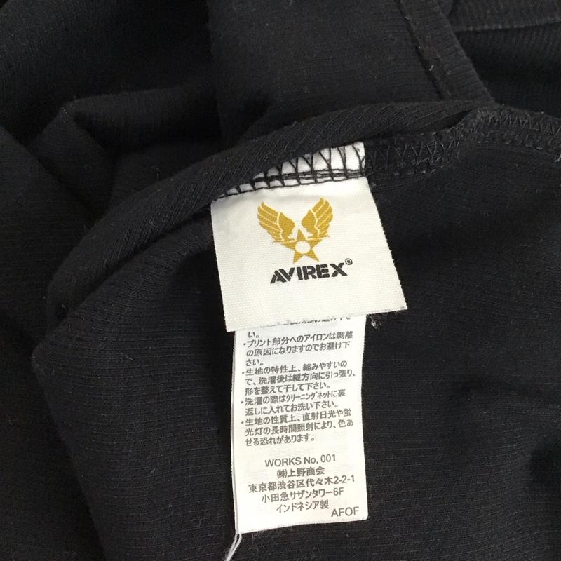 アヴィレックス AVIREX U.S.A. Tシャツ 半袖 半袖カットソー 無地Tシャツ M 無地 紺 / ネイビー / navy メンズ USED 古着 中古 10155346