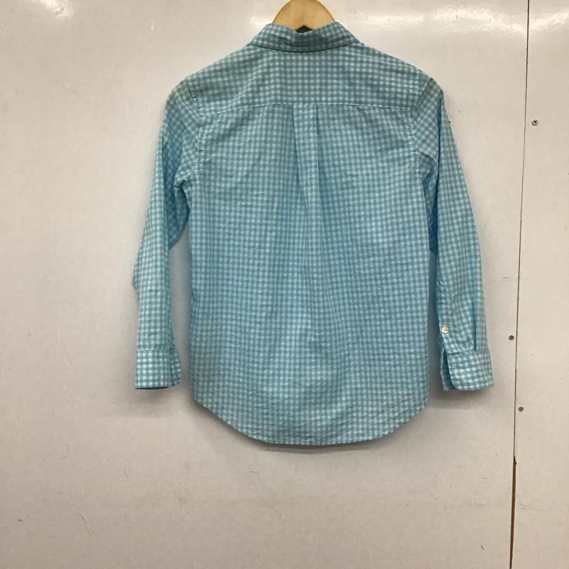 ラルフローレン RALPHLAUREN シャツ、ブラウス 長袖 長袖シャツ チェックシャツ カラーシャツ M チェック 白 / ホワイト / white X 水色 / ライトブルー / ボーイズ USED 古着 中古 10155347