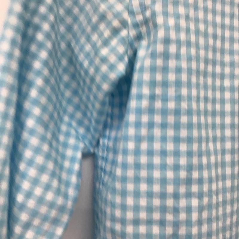 ラルフローレン RALPHLAUREN シャツ、ブラウス 長袖 長袖シャツ チェックシャツ カラーシャツ M チェック 白 / ホワイト / white X 水色 / ライトブルー / ボーイズ USED 古着 中古 10155347