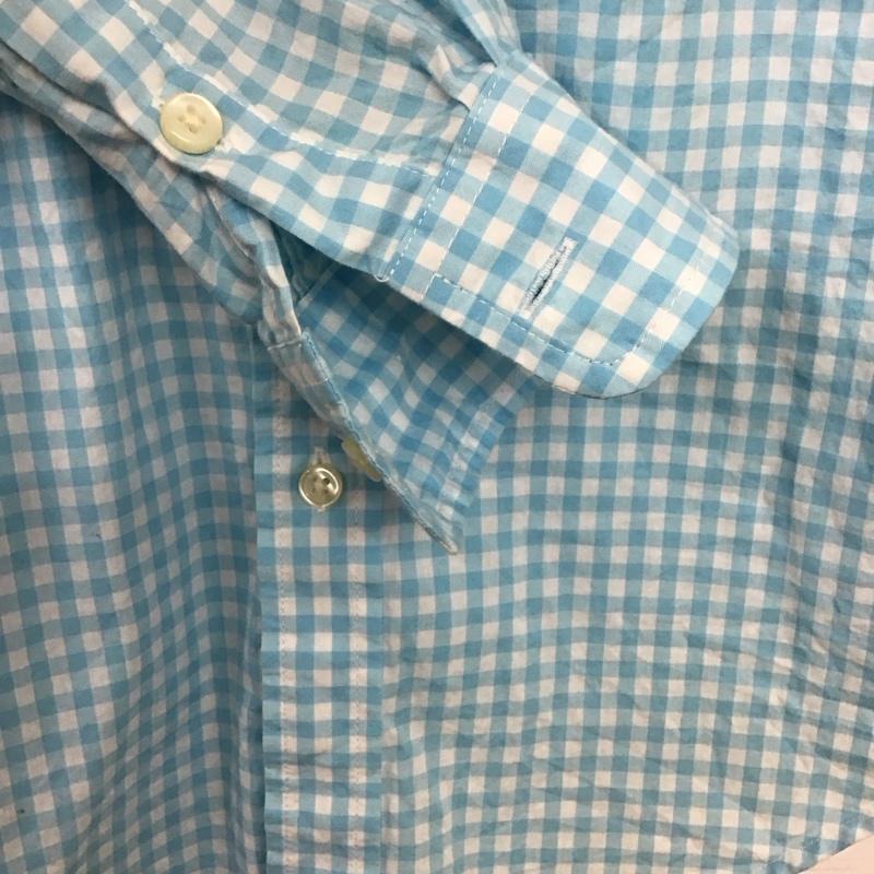 ラルフローレン RALPHLAUREN シャツ、ブラウス 長袖 長袖シャツ チェックシャツ カラーシャツ M チェック 白 / ホワイト / white X 水色 / ライトブルー / ボーイズ USED 古着 中古 10155347