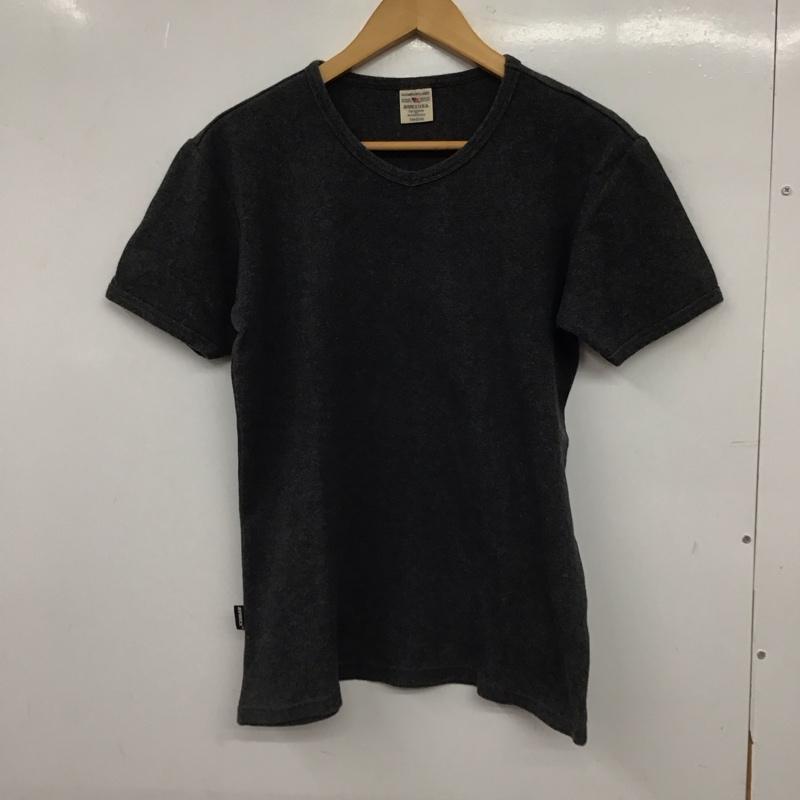 アヴィレックス AVIREX U.S.A. Tシャツ 半袖 半袖カットソー プリントTシャツ クルーネックカットソー M 無地 灰 / グレー / gray メンズ USED 古着 中古 10155351