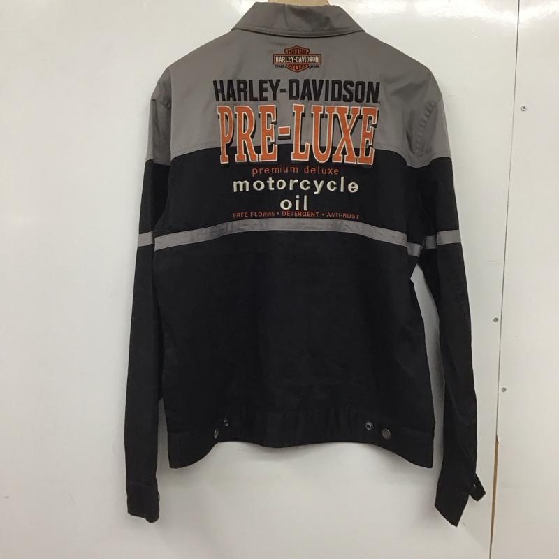 ハーレーダビッドソン Harley-Davidson ジャケット、上着 ジャンパー、ブルゾン ジップアップジャケット アウター 古着 M ロゴ、文字 黒 / ブラック / black メンズ USED 古着 中古 10155352