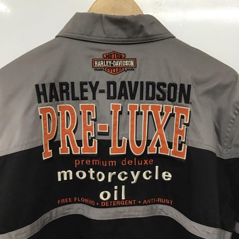 ハーレーダビッドソン Harley-Davidson ジャケット、上着 ジャンパー、ブルゾン ジップアップジャケット アウター 古着 M ロゴ、文字 黒 / ブラック / black メンズ USED 古着 中古 10155352