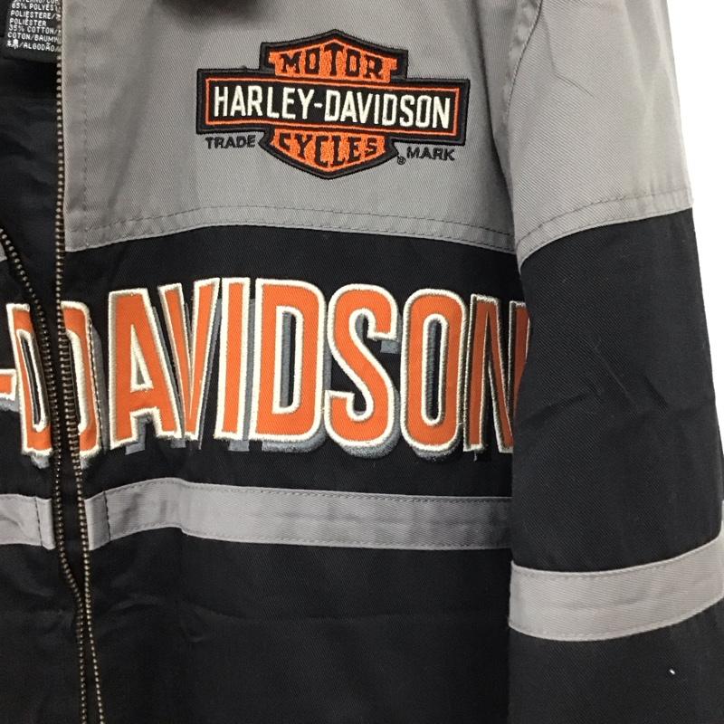 ハーレーダビッドソン Harley-Davidson ジャケット、上着 ジャンパー、ブルゾン ジップアップジャケット アウター 古着 M ロゴ、文字 黒 / ブラック / black メンズ USED 古着 中古 10155352