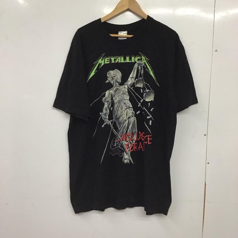 古着 USED Tシャツ 半袖 半袖カットソー プリントTシャツ クルーネックカットソー XL プリント 黒 / ブラック / black メンズ USED 古着 中古 10155353