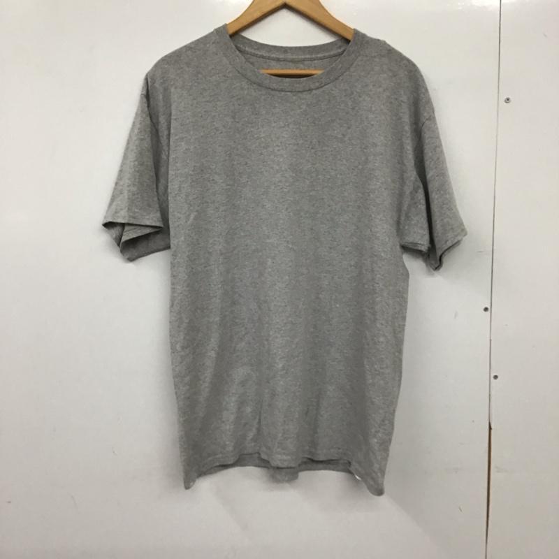 チャンピオン Champion Tシャツ 半袖 半袖カットソー プリントTシャツ クルーネックカットソー L 無地 灰 / グレー / gray メンズ USED 古着 中古 10155358