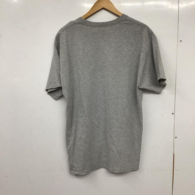 チャンピオン Champion Tシャツ 半袖 半袖カットソー プリントTシャツ クルーネックカットソー L 無地 灰 / グレー / gray メンズ USED 古着 中古 10155358