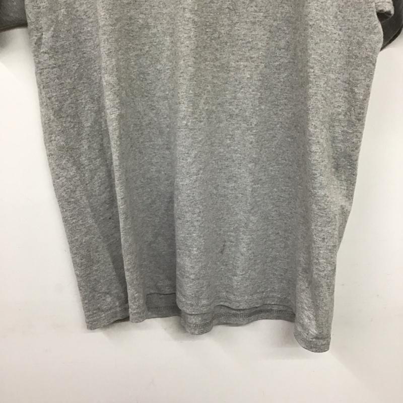 チャンピオン Champion Tシャツ 半袖 半袖カットソー プリントTシャツ クルーネックカットソー L 無地 灰 / グレー / gray メンズ USED 古着 中古 10155358