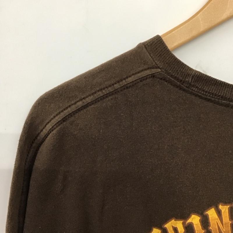 古着 USED Tシャツ 半袖 半袖カットソー プリントTシャツ クルーネックカットソー プリント 茶 / ブラウン / brown メンズ USED 古着 中古 10155359