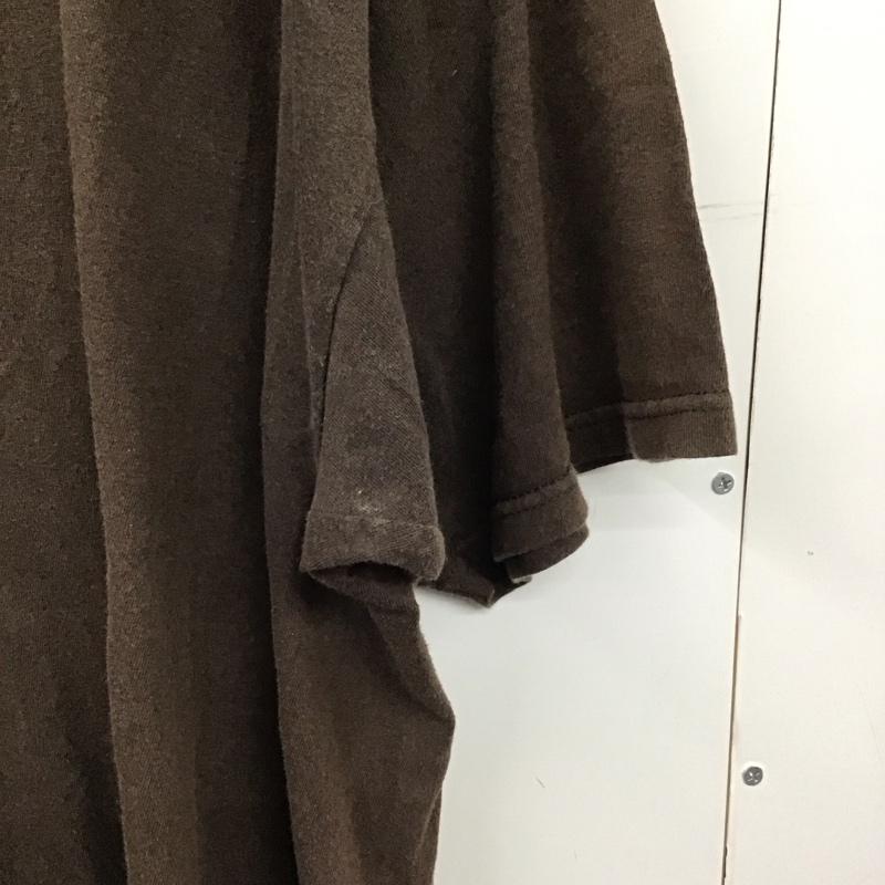 古着 USED Tシャツ 半袖 半袖カットソー プリントTシャツ クルーネックカットソー プリント 茶 / ブラウン / brown メンズ USED 古着 中古 10155359