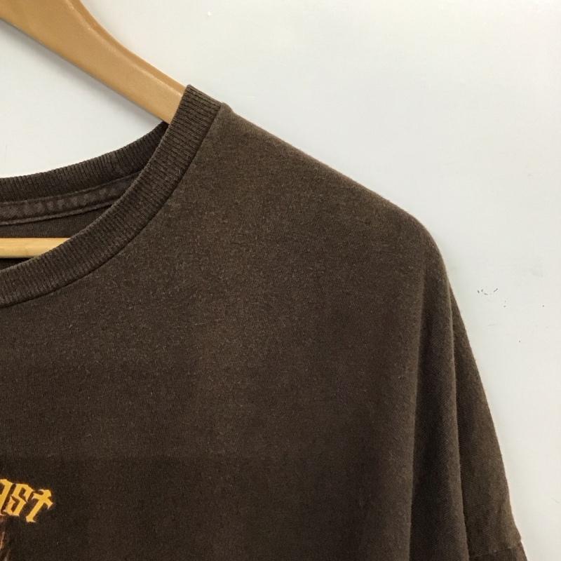 古着 USED Tシャツ 半袖 半袖カットソー プリントTシャツ クルーネックカットソー プリント 茶 / ブラウン / brown メンズ USED 古着 中古 10155359
