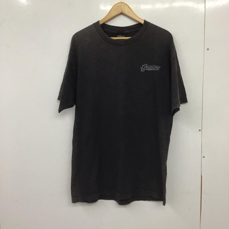 クリーチャー CREATURE Tシャツ 半袖 半袖カットソー プリントTシャツ クルーネックカットソー L ロゴ、文字 ダークグレー / ダークグレー / メンズ USED 古着 中古 10155360