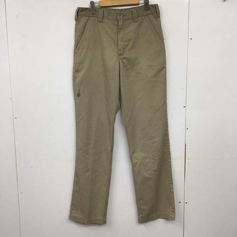 カーハート Carhartt パンツ ワークパンツ、ペインターパンツ ワークパンツ ワイドパンツ カジュアルパンツ ロゴ、文字 ベージュ / ベージュ / beige メンズ USED 古着 中古 10155363