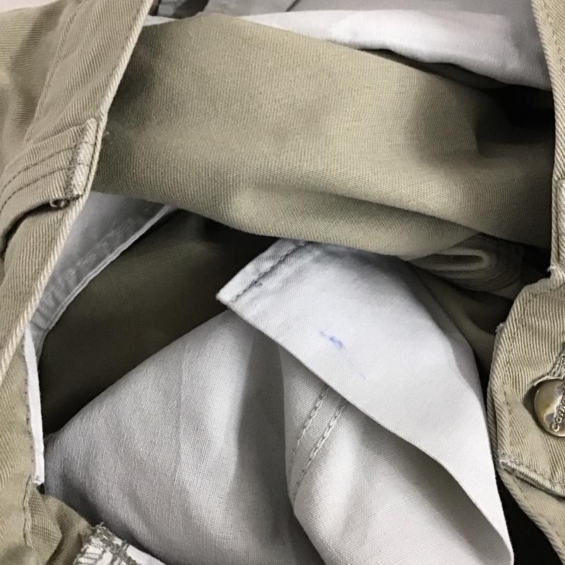 カーハート Carhartt パンツ ワークパンツ、ペインターパンツ ワークパンツ ワイドパンツ カジュアルパンツ ロゴ、文字 ベージュ / ベージュ / beige メンズ USED 古着 中古 10155363