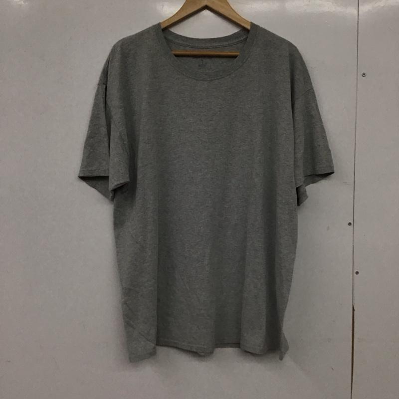 チャンピオン Champion Tシャツ 半袖 半袖カットソー プリントTシャツ クルーネックカットソー XL 無地 灰 / グレー / gray メンズ USED 古着 中古 10155366